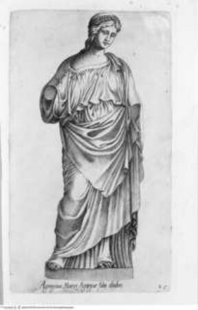 Antiquarum statuarum urbis Romae primus et secundus liber, Io. Baptista de Cavalleriis authoreBuch 1, Antike Skulptur römischer SammlungenTav. 25: Agrippina Marci Agrippae filia ibidem - Tav. 25 Agrippina Maior, Sammlung Cesi