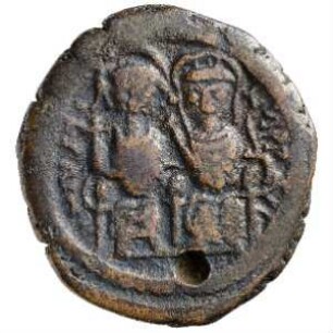 Münze, Follis, 573 / 574