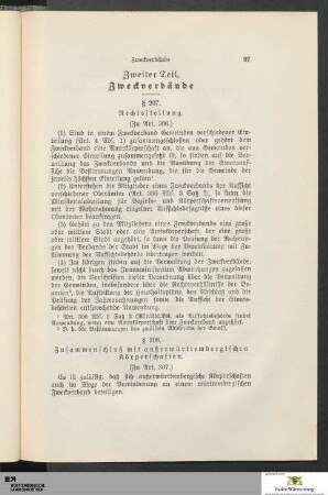 Zweite Teil: Zweckverbände