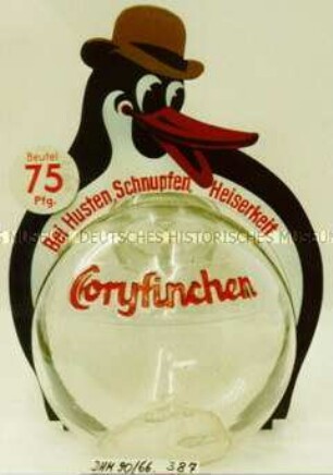 "Coryfinchen" Bonbonglas mit Werbeträger