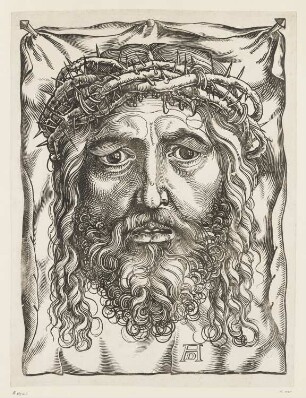 Großer Christuskopf mit Dornenkrone