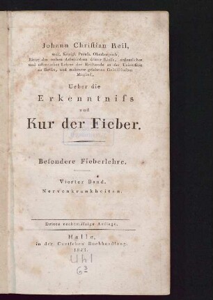 4: Besondere Fieberlehre : Nervenkrankheiten
