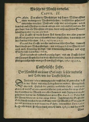 Wie sehr der Mensch verderbet. Caput II.