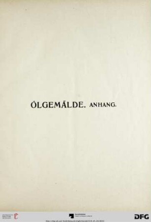 Ölgemälde. Anhang (347-357)