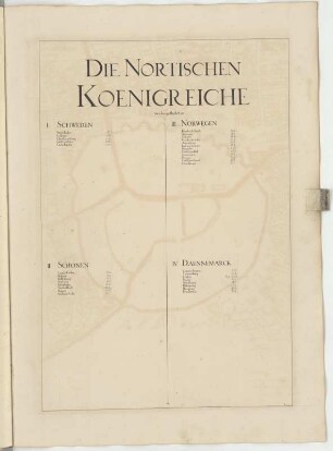 Die Nortischen Koenigreiche werden getheilet in