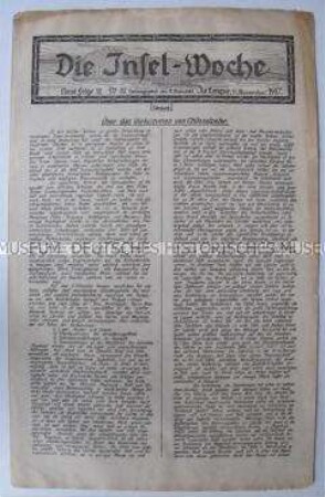 Lagerzeitung aus einem französischen Kriegsgefangenen-Lager
