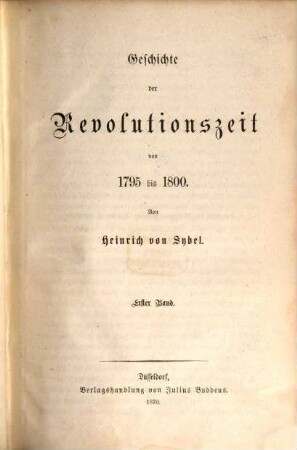 Geschichte der Revolutionszeit : von 1789 bis 1795, 4 : Von 1795 bis 1800 ; 1