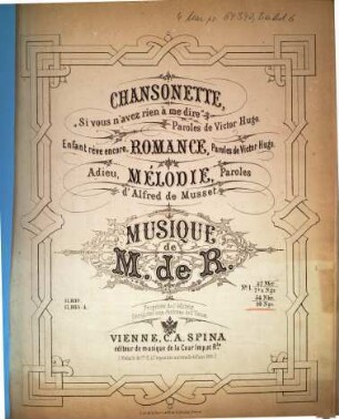 Chansonette : Si vous n'avez rien à me dire