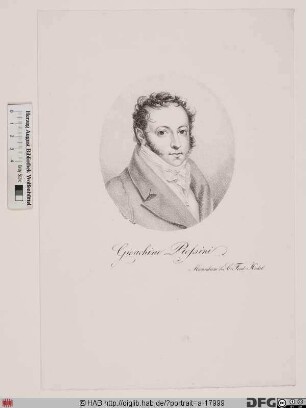 Bildnis Gioacchino Antonio Rossini