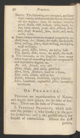 On Pronouns.