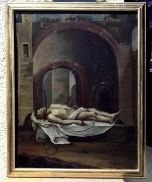 Kreuzweg — Der Leichnam Christi auf dem Salbstein