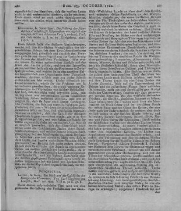 Leutsch, C. C. v.: Ein Blick auf die Geschichte des Königreichs Hannover. Leipzig: Serig 1822