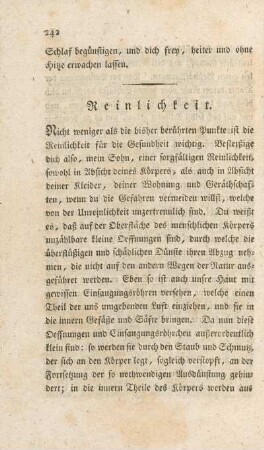 Reinlichkeit