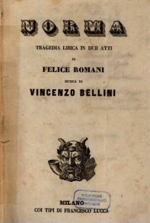 Norma : tragedia lirica in due atti