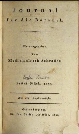 Journal für die Botanik. 1799,1