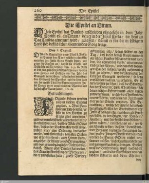 Die Epistel an Titum.