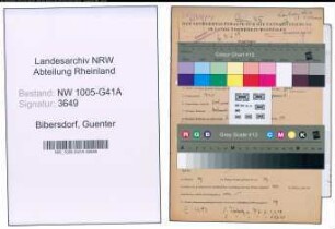 Entnazifizierung Guenter Bibersdorf , geb. 30.07.1921 (Bahnanwaerter)