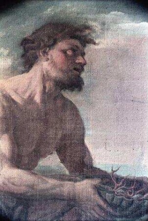 Poseidon wirbt mit Geschenken des Wassers um Amphitrite