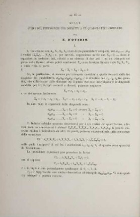 Sulle curve del terzo ordine circoscritte a un quadrilatero completo