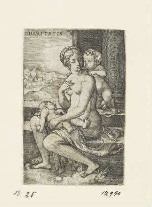 Charitas, Blatt 3 der Folge "Sieben christliche Tugenden"
