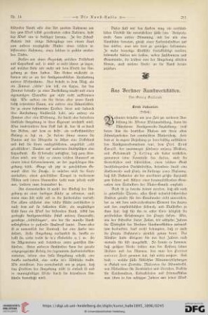 1: Aus Berliner Kunstwerkstätten, Schluss [2]
