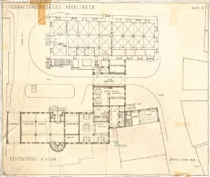 Fischer, Theodor; Nördlingen; Verwaltungs-Gebäude - Grundriss EG