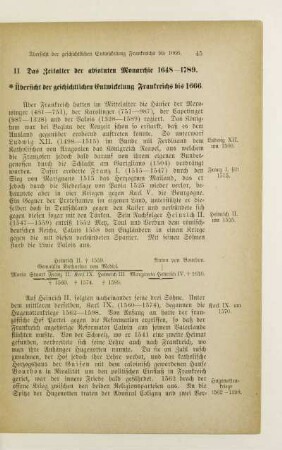 II. Das Zeitalter der absoluten Monarchie 1648-1789