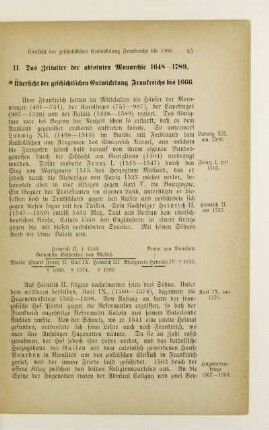 II. Das Zeitalter der absoluten Monarchie 1648-1789