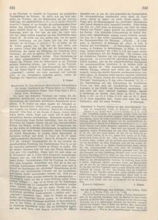 342 [Rezension] Düsterdieck, Friedrich, Sociales aus dem alten Testamente