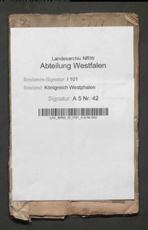 Status (Einnahmen und Ausgaben) des Hauses Büren