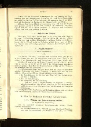 IV. Bezirksvorsteher.