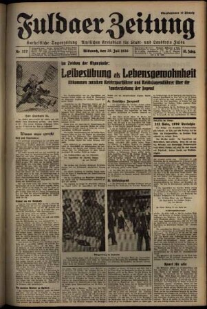 Ausgabe vom Mittwoch, den 29. Juli 1936.