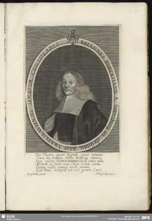 Johannes Burckhard A Lewenburg in Grünau, Reip. Vratislaviensis Senator Consularis