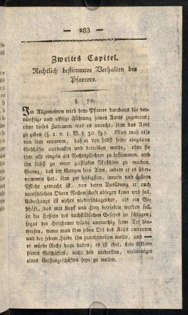 283-323, Zweites Capitel.
