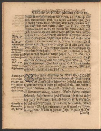 Ander theil/ der dritten ursach/ von der definition Menschlichen Lebens.