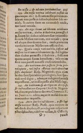 325-331, Missa votiva; Missa de Sanctis; Missa Reliquiarum