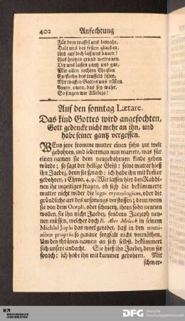 XXII. Auf den sonntag Lätare.