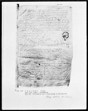 Macrobius, Commentum in Somnium Scipionis — Weltkarte, Folio 23recto