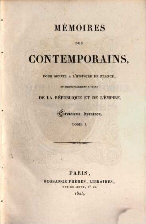 Mémoires de Louis-Jérôme Gohier. 1