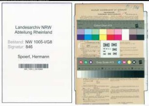 Entnazifizierung Hermann Spoerl , geb. 14.01.1890 (Bueroangestellter)