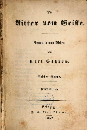 Die Ritter vom Geiste : Roman in neun Bänden, 8