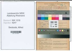 Entnazifizierung Alfred Swoboda , geb. 20.03.1909 (Kaufm.angest.)