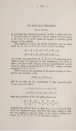 On Pascal's theorem.