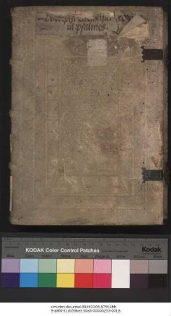 Ludolfi Carthusiensis qui et autor fuit vite Christi: In Psalterium expositio. In qua subiecte reperiuntur materie. Jacobus Symler Durlacen[sem]. Ad lectorem.