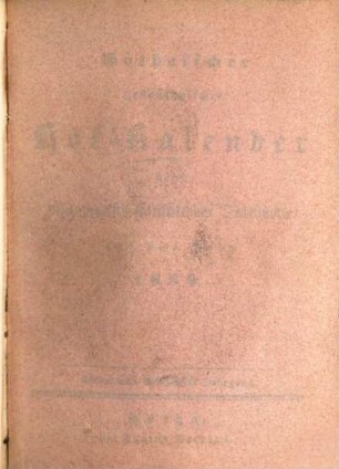 Gothaischer genealogischer Hofkalender nebst diplomatisch-statistischem Jahrbuch, 87. 1850