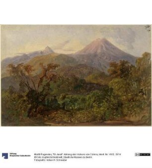 "El Javali". Abhang des Vulkans von Colima