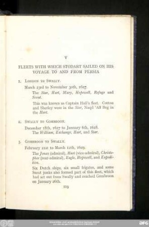 V Fleets With Which Stodart Sailed On His Voyage To And From Persia
