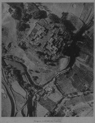 Luftbildaufnahme von Knossos (Palast)