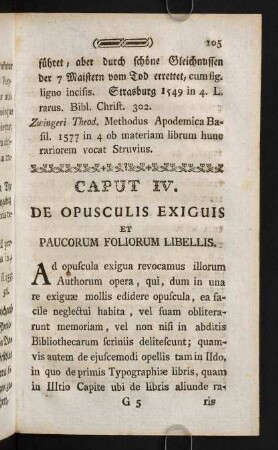 105-151, Caput IV.