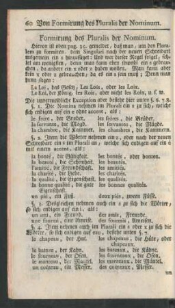 [II.] Formirung des Pluralis der Nominum